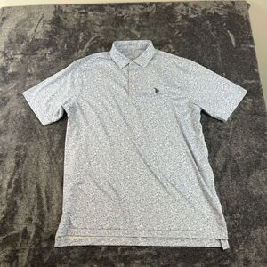 Peter Millar Summer Comfort Car Racing AOP Print Golf Polo Men's XL Performance